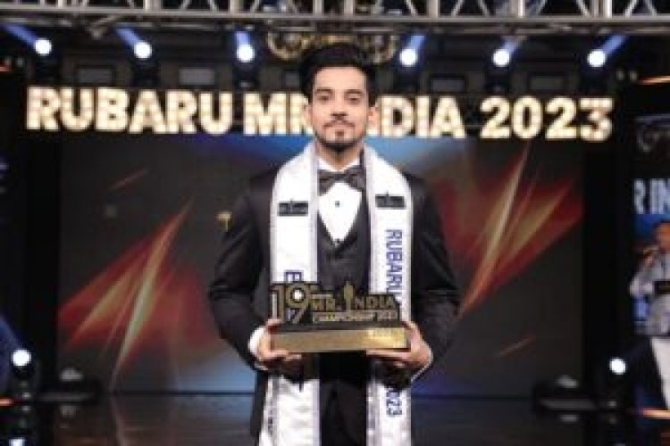 Aryman Raj won the title of Mr. India East in Rubru Mr. India show 2023