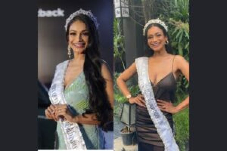 Aishwarya Solomon won the title of runner up in Mrs. Queen of the World India 2023