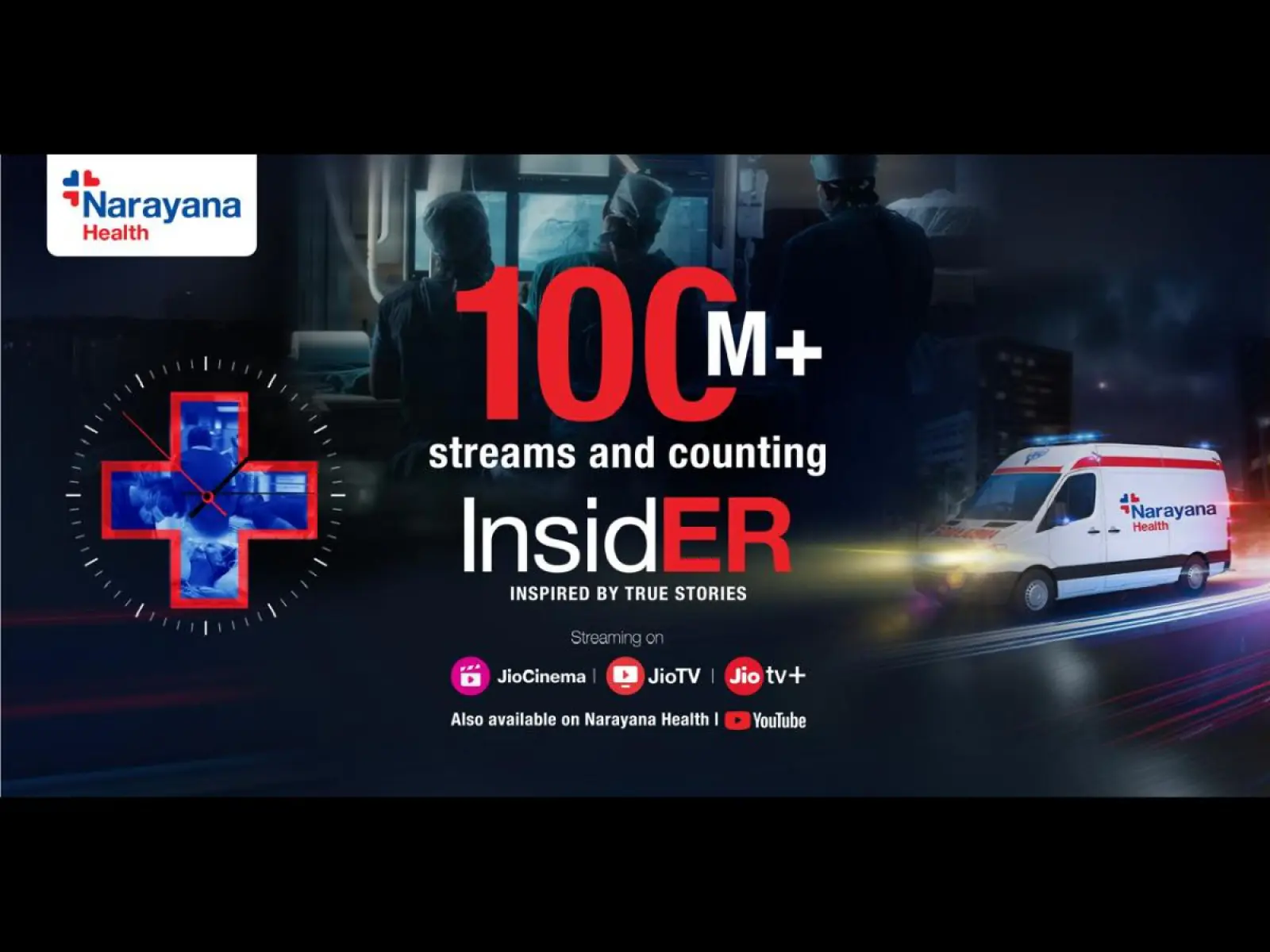 Narayana Health’s Ground breaking Docu-Series 'InsidER' Surpasses 100 Million Streams