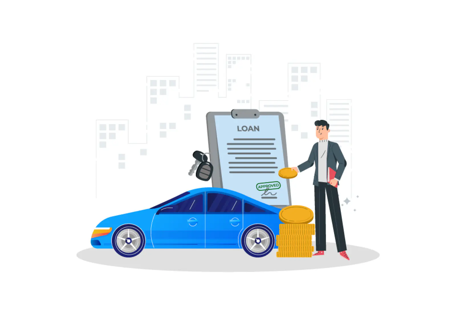 Bajaj Finserv New Car Loan simplifies the borrowing experience for new car purchase