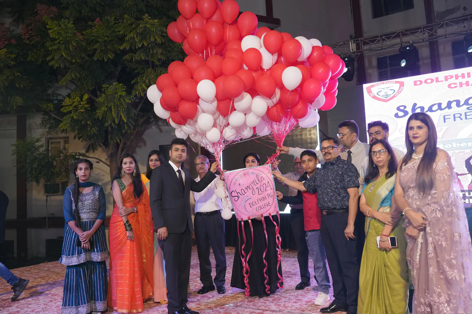 Dolphin (PG) College Hosts Vibrant Freshers' Party, "Shangri La 2024"