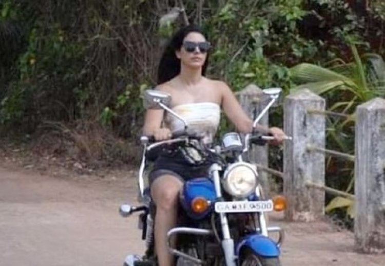 Fans eagerly anticipate seeing Warina Hussain in an action film as she rides her bike with style in the streets of Goa