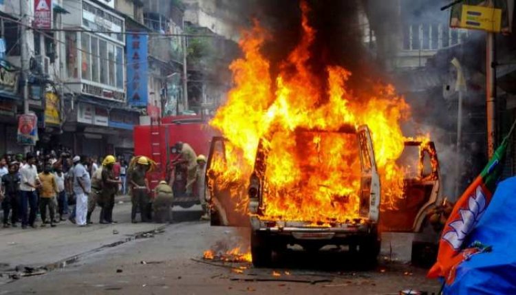 Congress leader tweeted and said – Nationalist rioters set fire to police car, Prime Minister will not forgive