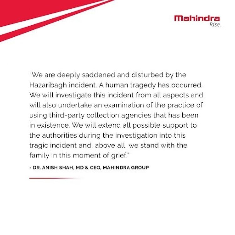 Prohibition on hiring outsourced recovery agent of Mahindra Finance