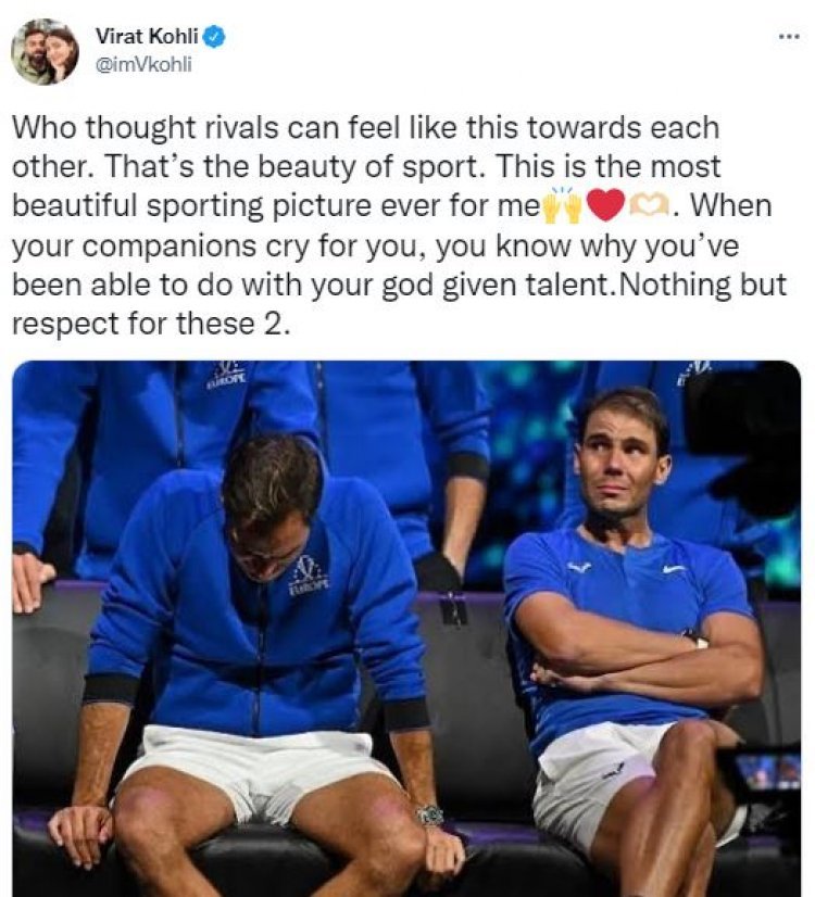 Virat got emotional seeing Federer and Nadal crying