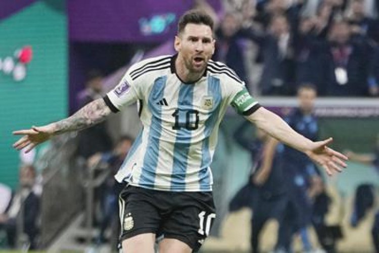 Football World Cup: Argentina won by Messi's goal: beat Mexico 2-0