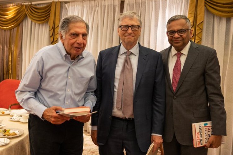 Bill Gates meets Ratan Tata and Sachin Tendulkar: talks about child healthcare, diagnostics and nutrition
