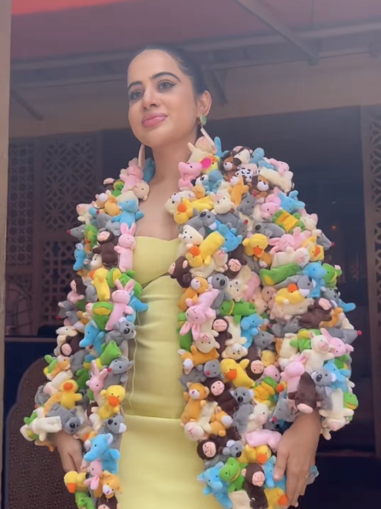 OMG!!! Urfi Javed wore a dress made of teddy bear, children will be happy to see