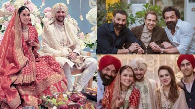 Grand welcome of Drisha Acharya in Deol family after marriage, Sunny Deol wrote love note for 'daughter'