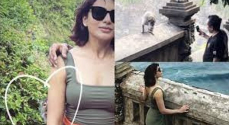 Samantha Ruth Prabhu was licked by a monkey on her Bali vacation, took the actress' glasses