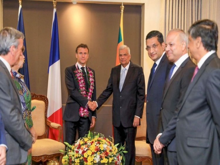French President Emmanuel Macron made a historic visit to Sri Lanka, bilateral discussions lasted for 1 hour and 15 minutes