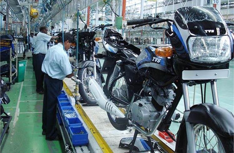 TVS Motor sales up 4 percent in July, exports down