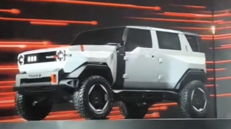 First glimpse of Mahindra Thar EV 5 Door surfaced, know how different the design is from Thar with ICE engine