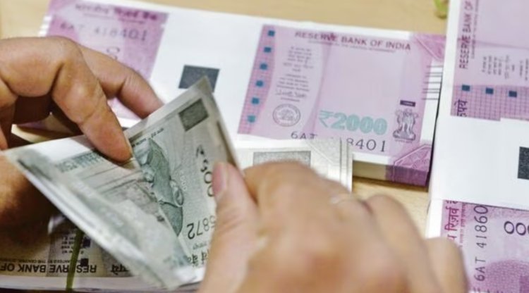 Strength of the dollar weakened the Indian currency, rupee fell by 3 paise on the first day of the week