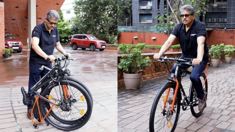 IIT Bombay students made the world's first foldable diamond frame e-bike, Anand Mahindra invested