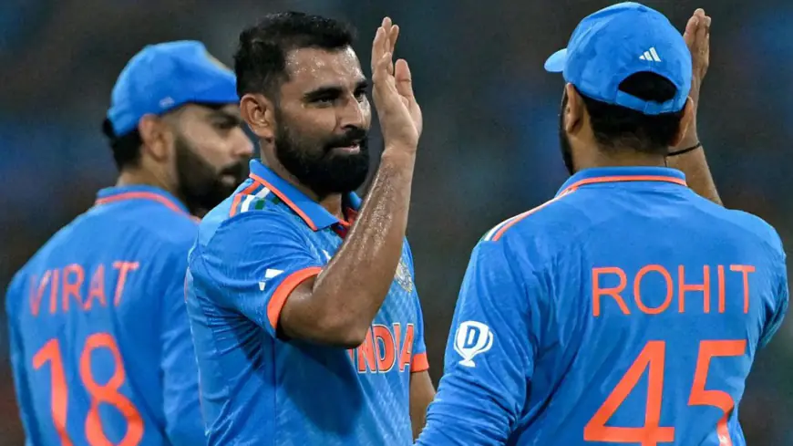 India Dominates England in Thrilling Victory: Mohammed Shami and Rohit Sharma Shine
