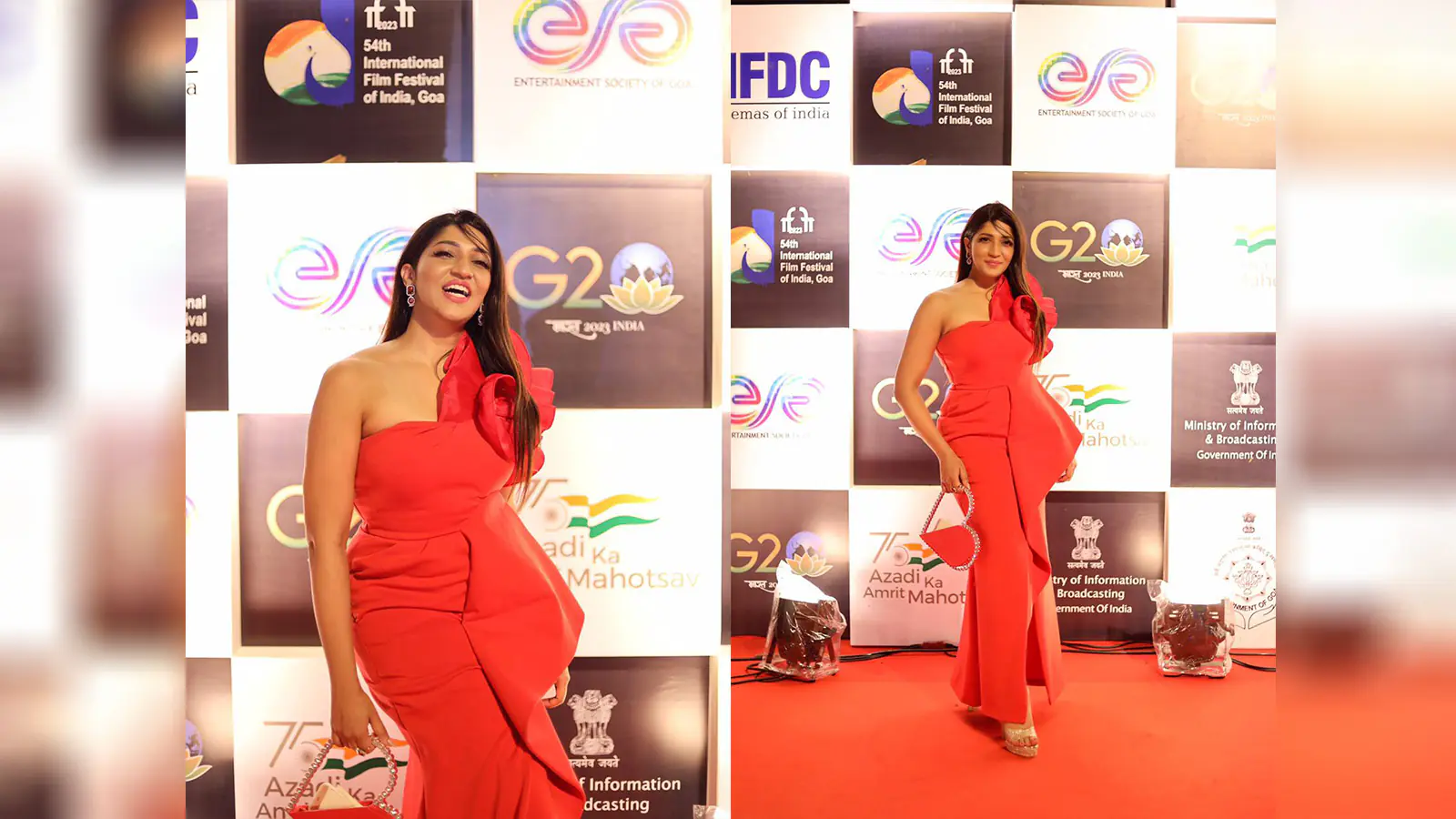 Iti Acharya Shines at IFFI 2023: A Hollywood and South Indian Film Star's Delightful Experience