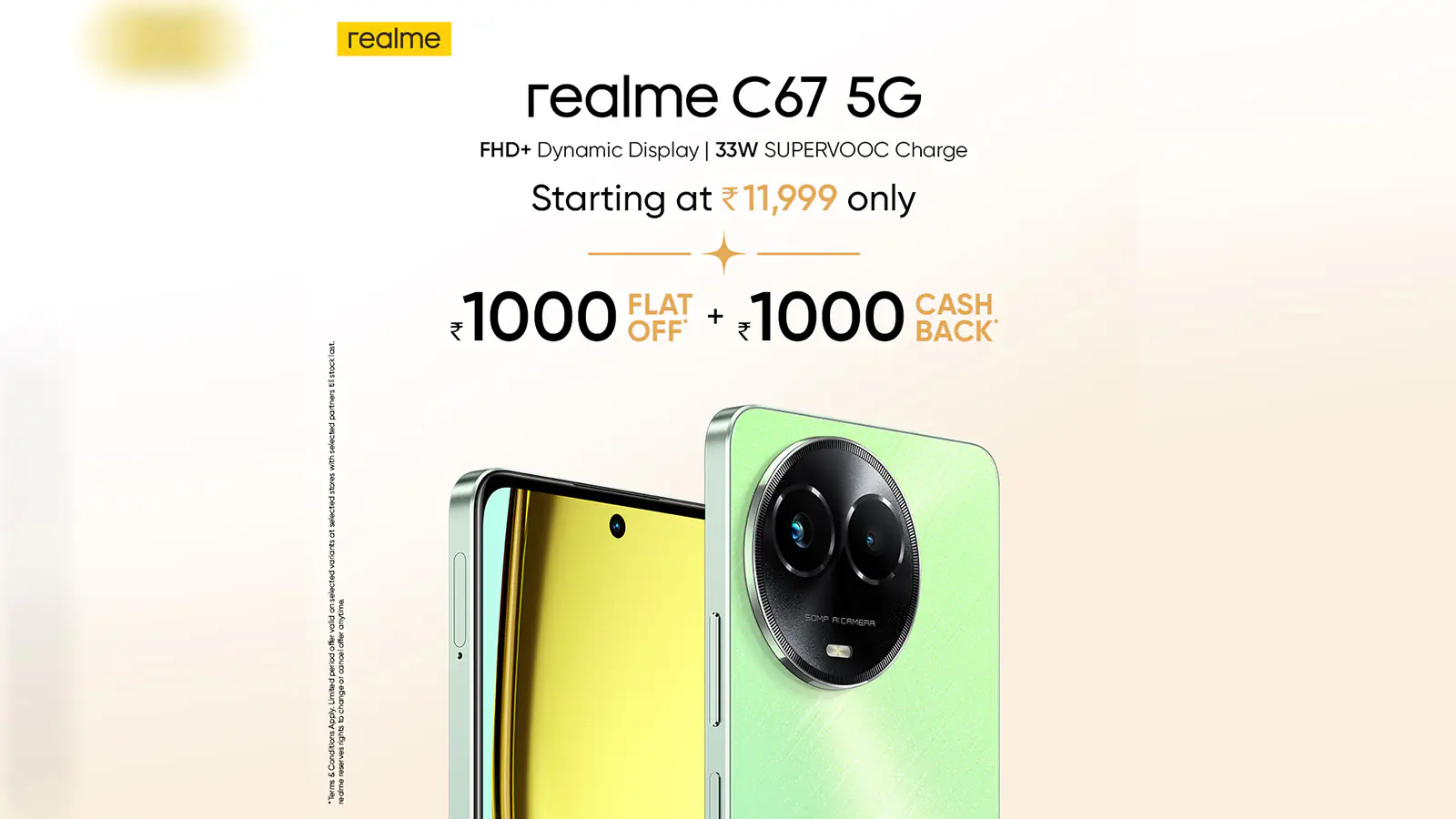 realme C67 5G with 33W Fast Charging Available In-Stores from Jan 1-31 at  INR 11,999