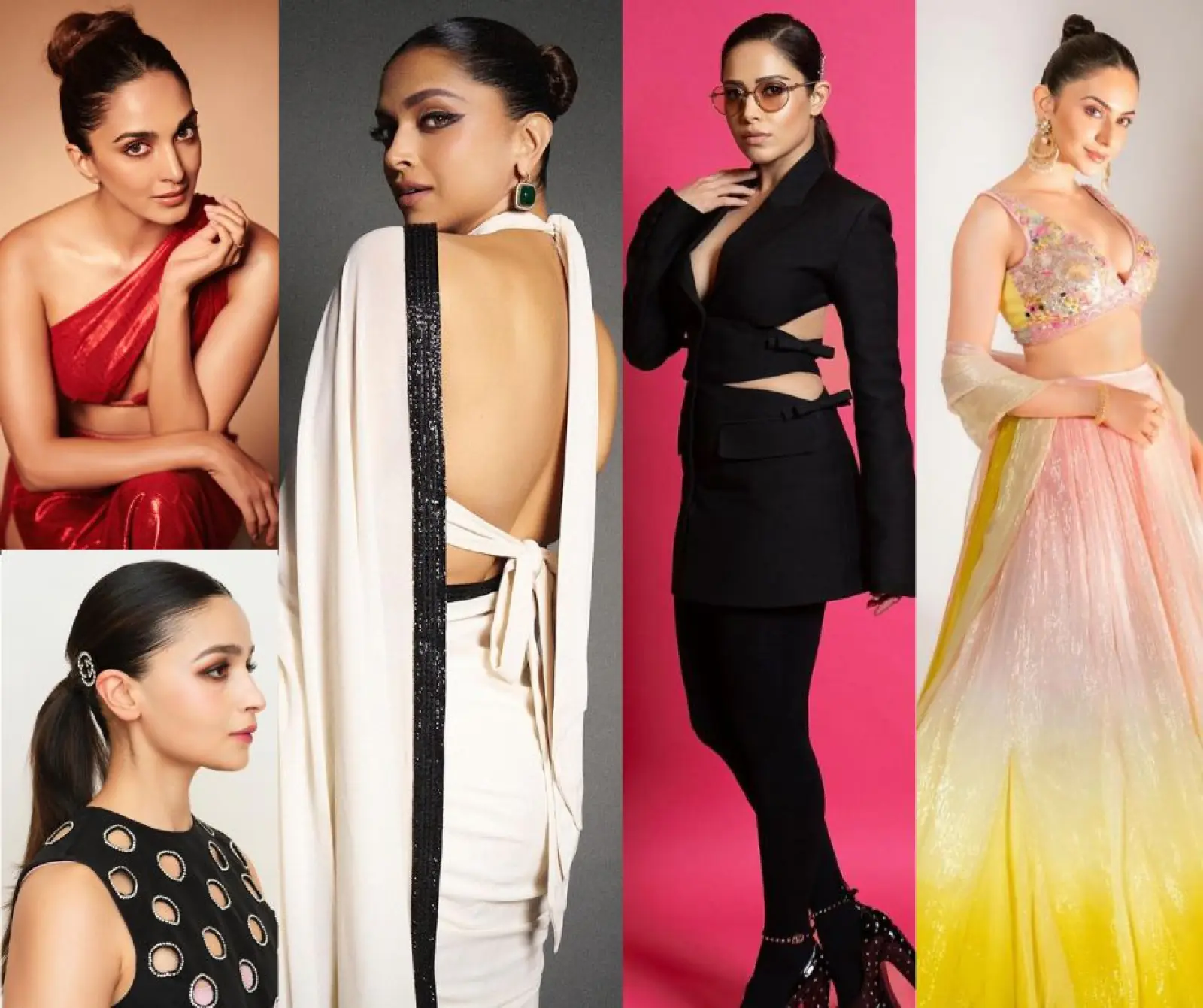 Bollywood Divas nailing the Sleek pulled-back hairstyle