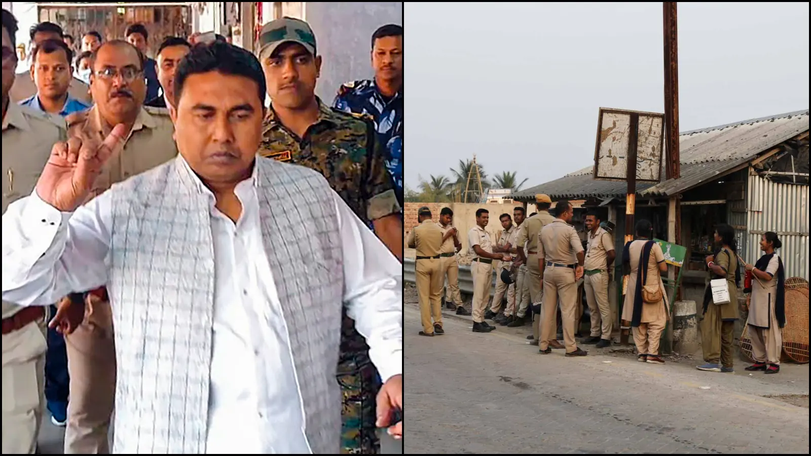 CBI officers reached Sandeshkhali, raided Shahjahan Sheikh's house    