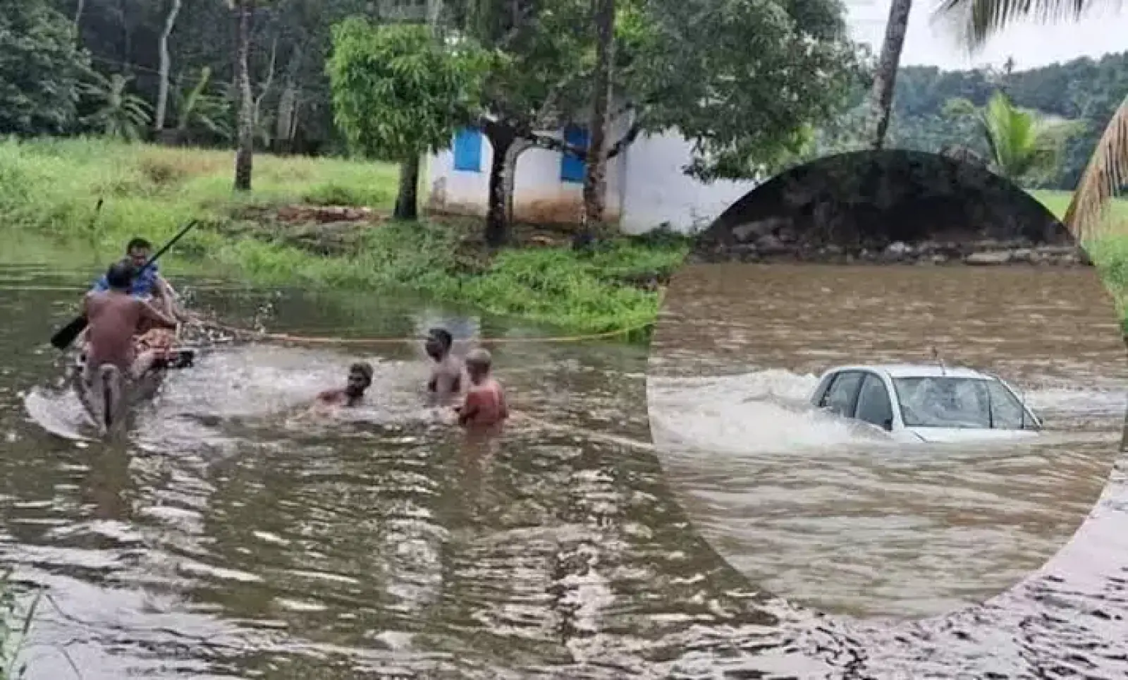 Four people were using Google Map to travel in Kerala, their car fell into the river