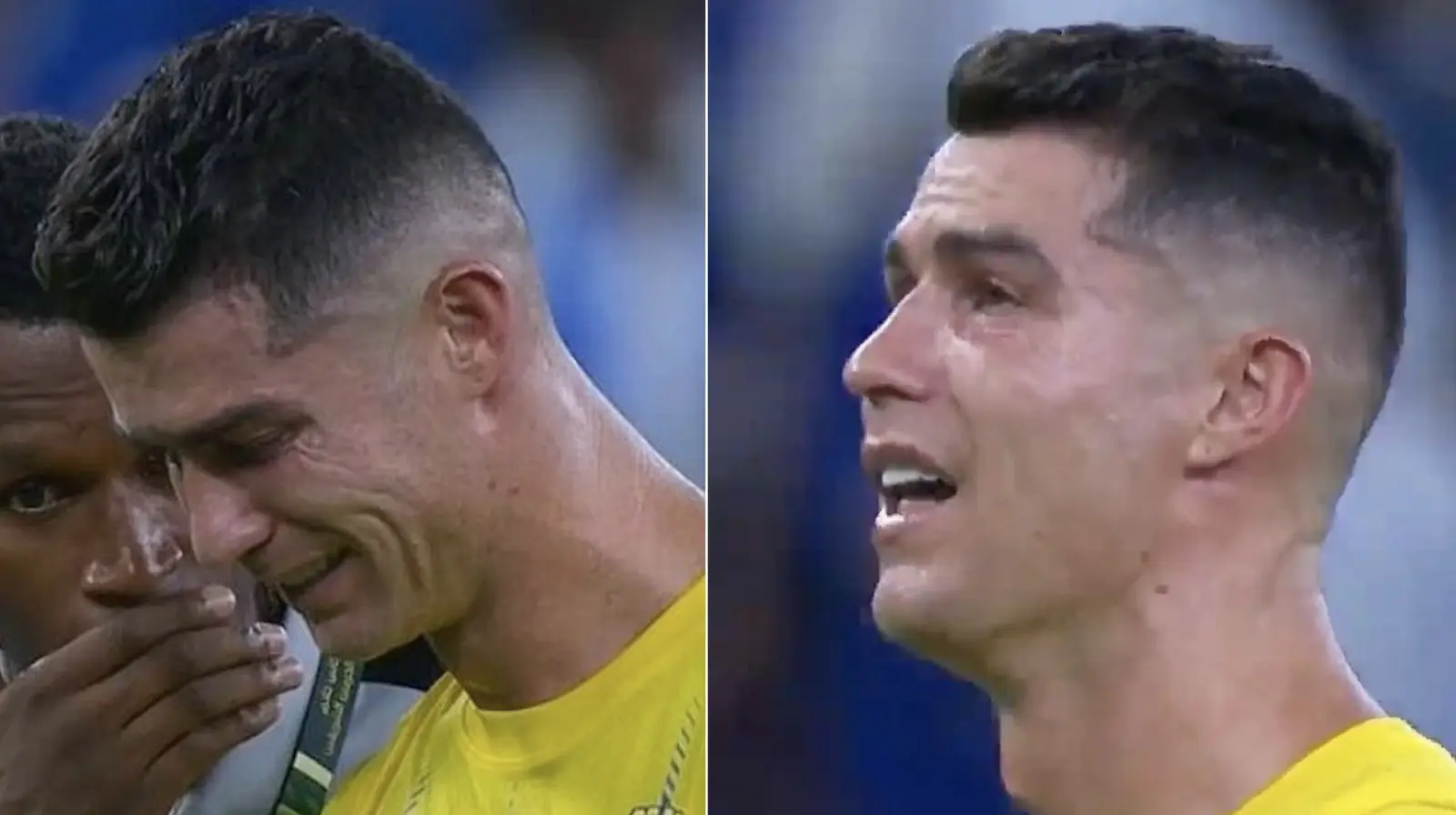 Cristiano Ronaldo burst into tears after losing the final, video went viral