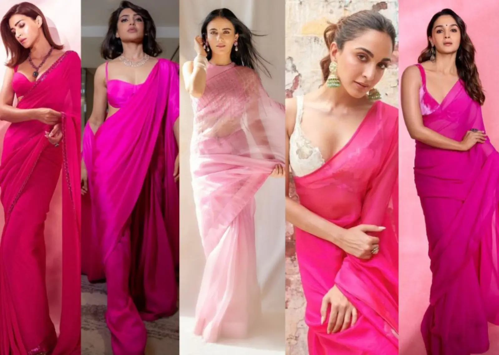 From Alia Bhatt to Radhikka Madan: Five Actresses Who Stunned in Pink Saree