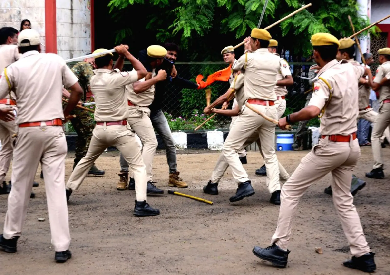 Ruckus in Rajasthan University over demand for student union elections, police lathi-charge NSUI workers