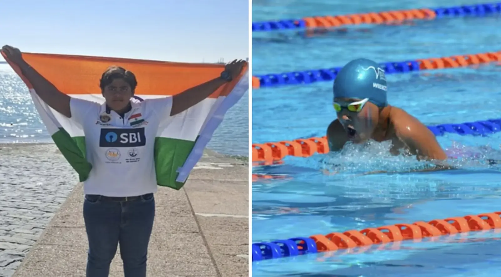 16-year-old Divyang Jiya created history, swam across the English Channel