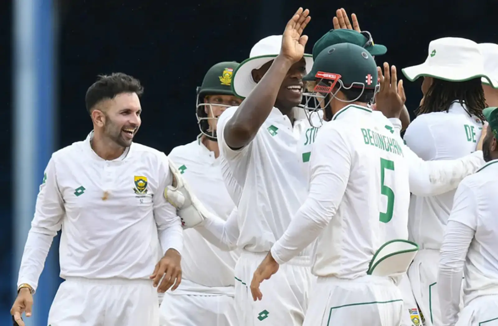 Jayden Seales' 9 wickets went waste, Rabada and Keshav Maharaj gave South Africa a thrilling win