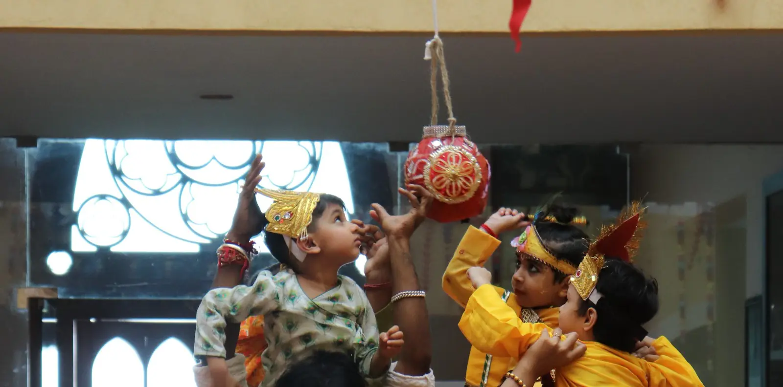 School Children Celebrate a Vibrant Janmashtami, Embracing Tradition and Unity