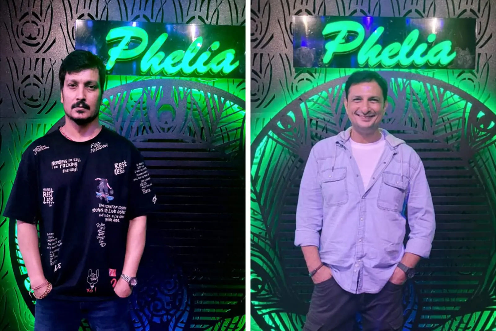 Actors Kapil Nirmal and Rushad Rana Bring Star Power to Phelia Lounge!