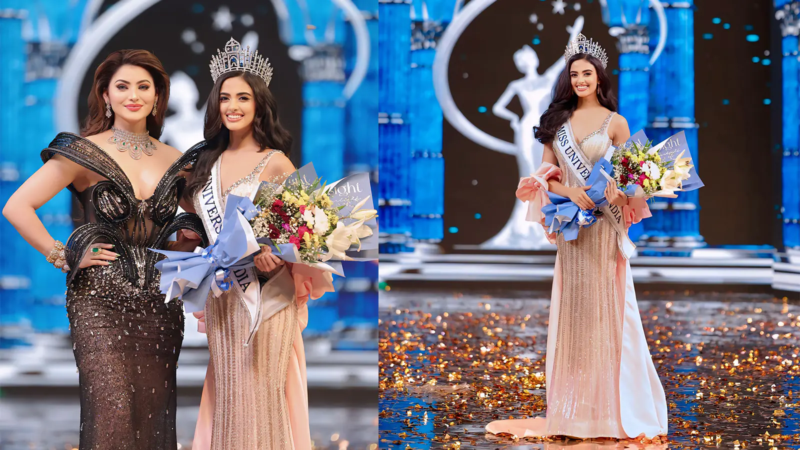 Rhea Singha Crowned Miss Universe India 2024, Pranjal Priya first and Chhavi Verg became second runner-up