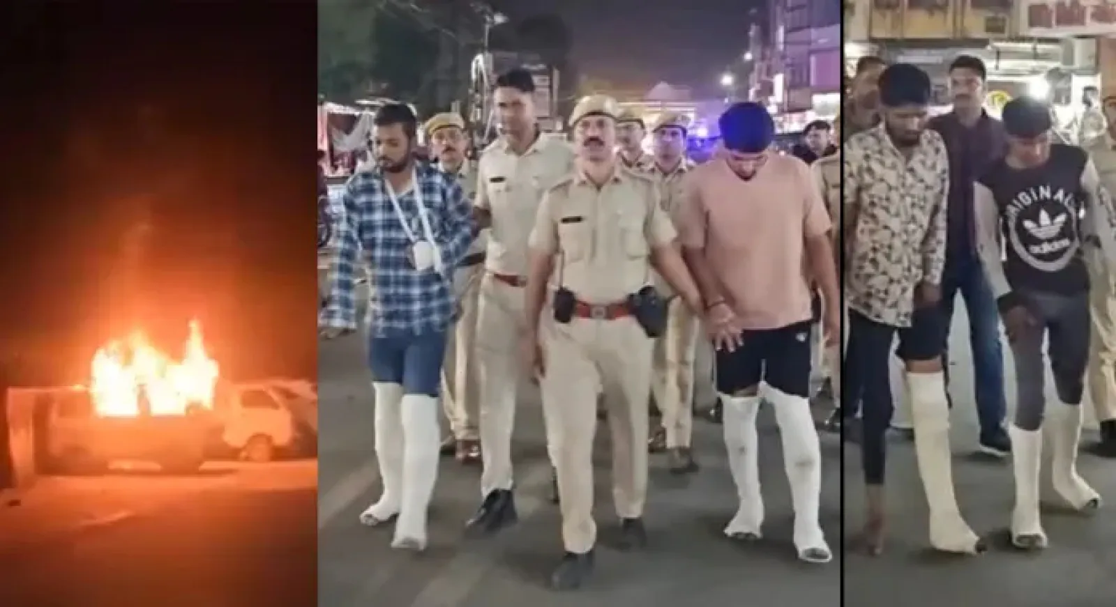 One person stabbed over a dispute between two communities while burning crackers; Hindu organizations protested