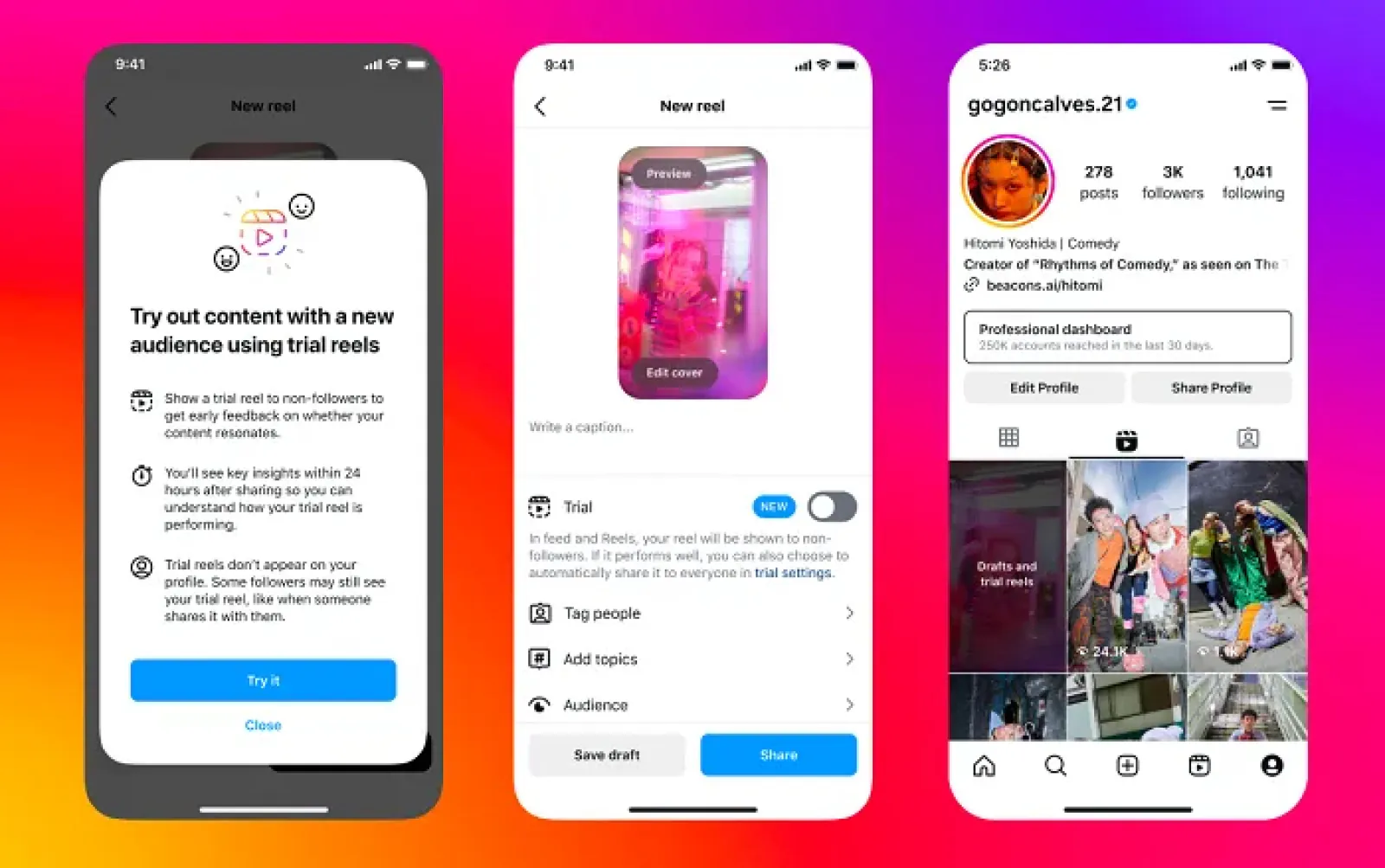 Instagram launches Trial Reels that's going to be very useful for creators