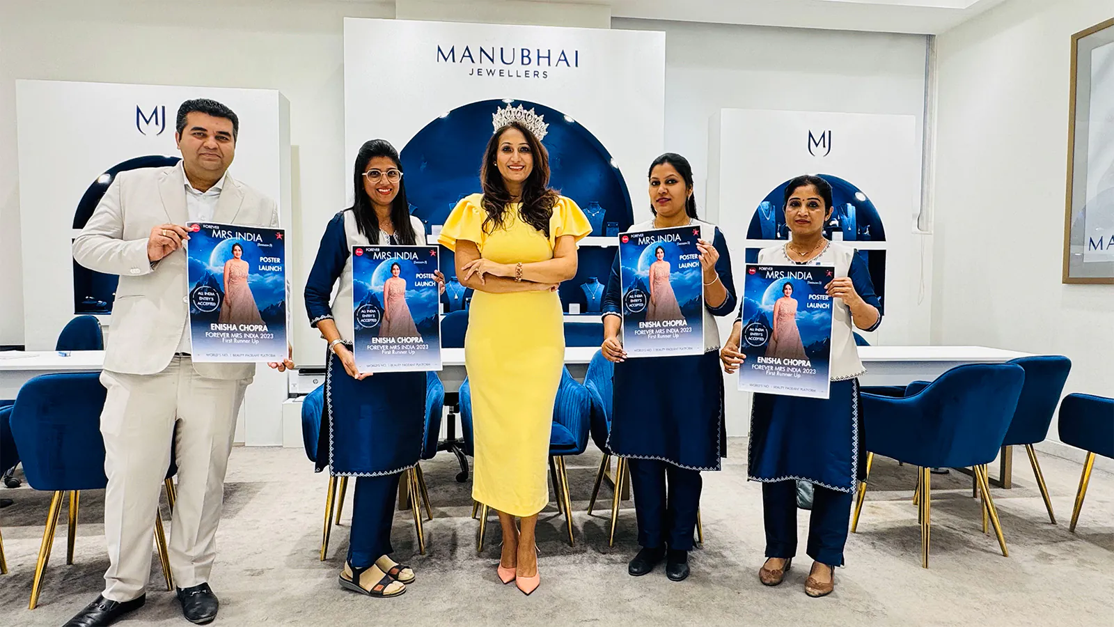 Poster Launch of Forever Mrs. India 2025 at Manubhai Jewellers